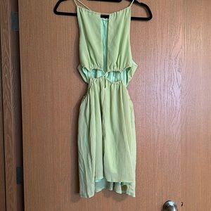 Green Princess Poly Cut-out Dress